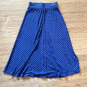 cat and jack blue and black long skirt